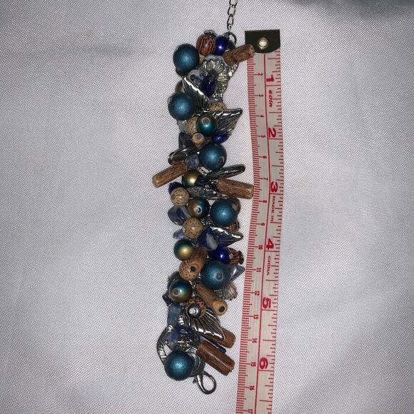 women's Sheerwater beach wear Bracelet multicolor natural beaded hand crafted. - Picture 6 of 13